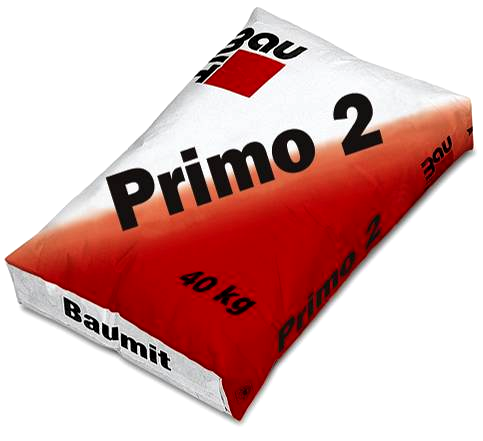 Baumit PRIMO 2 Kaba Dokulu Makine Sıvası Ürün Đç ve dış cephelerde, elle ve makine ile uygulanan fabrika karışımı hazır kuru sıva. Bileşimi Kalsiyum hidrat, çimento, sıva kumu, katkı maddeleri.