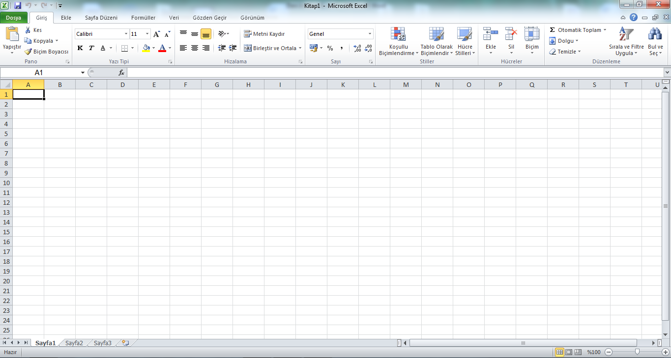 Elektrnik Çizelge (Spreadsheet): Bir knu ile ilgili tablların hazırlandığı, tabllar üzerinde hesaplamaların yapıldığı, grafiklerin luşturulduğu prgramdır.