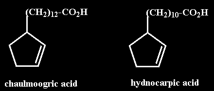 Halkalı yapılı yağ asitleri Halkalı yapılı yağ asitleri, hidrokarbon zincirleri halkalı yapı oluşturmuş olan yağ asitleridirler