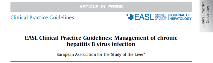 EASL Clinical Practice Guidelines: Management of chronic hepatitis B virus infection. J Hepatol (2012), http://dx.doi.org/10.1016/j.jhep.2012.02.