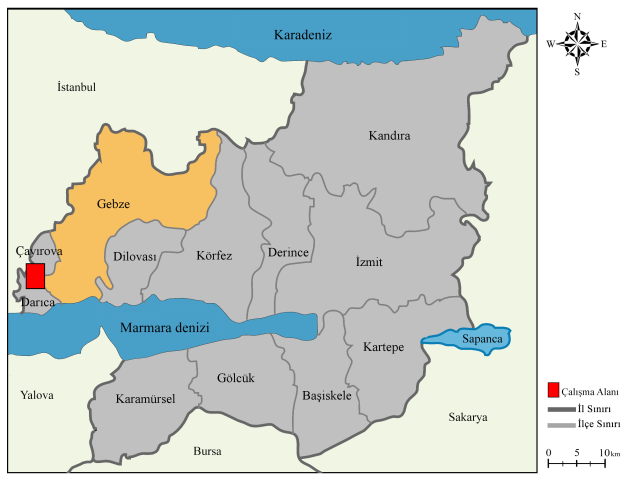 3. ÇALIŞMA ALANI VE VERİ TOPLAMA İŞLEMLERİ 3.