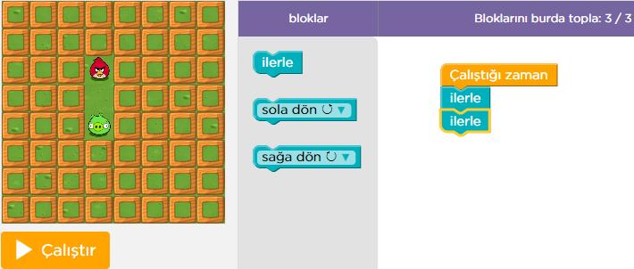 UYGULAMA Şimdi hep birlikte öğrendiklerimizi uygulayalım. İlk olarak web tarayıcı programımızı açıp aşağıdaki adresi yazalım. Saat kodu etkinliğine girelim.