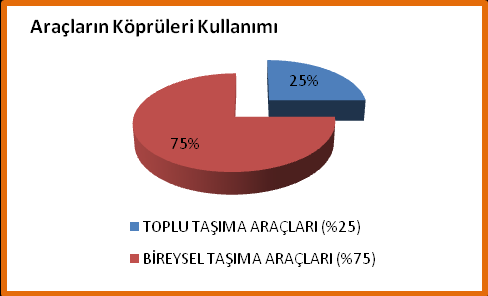 Dikkat çekici diğer bir husus ise İstanbul un iki yakası arasındaki yolculuklarla ilgilidir.