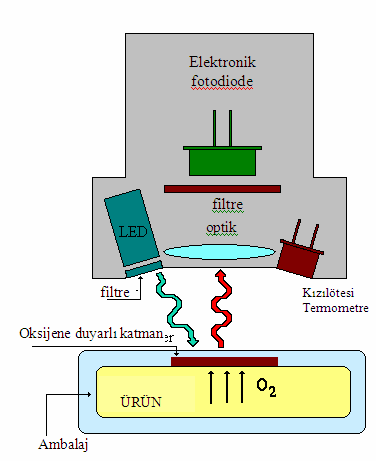 Gök V. Teknolojik Araştırmalar: GTED 2007 (1) 45-58 2.1. Gaz sensörleri Gaz sensörleri ambalaj malzemesinin içindeki ve/veya gıda deposundaki ortamın gaz niceliği gösteren araçlardır.