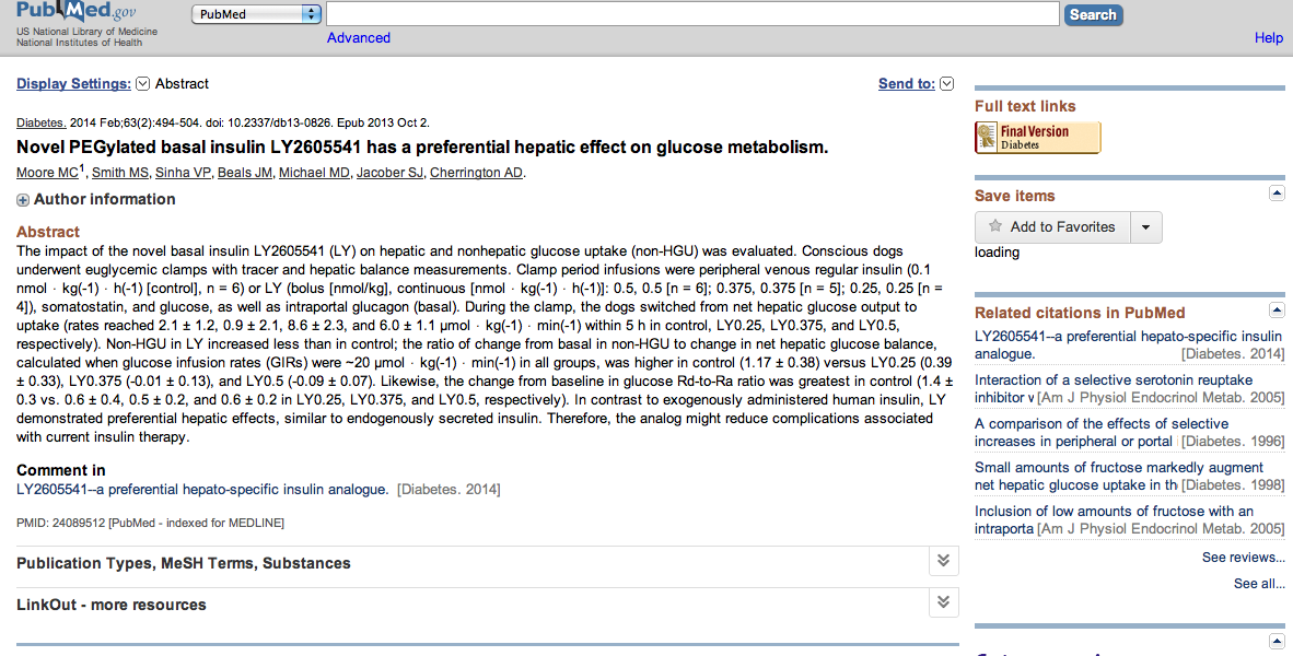 Eksojen uygulanan insan insülinlerinin aksine, LY endojen insüline benzer hepatik