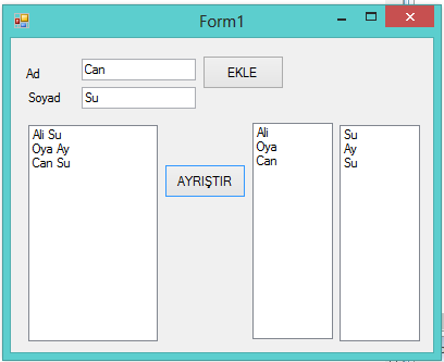 Normal şartlarda kütüphanesi eklenmiş olarak gelir. Math.E; Math.PI; Math.Sin(b); Math.Cos(b); Math.Tan(b); Math.