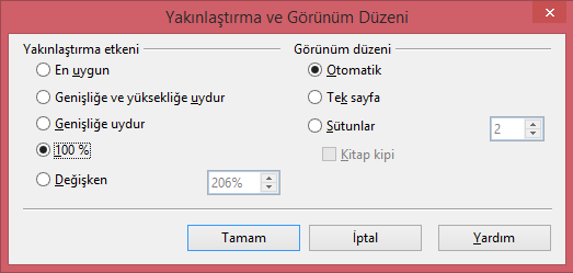 1.1.3. Belge Görünümleri Belge görünümlerine Görünüm menüsünden ulaşabilmekteyiz.