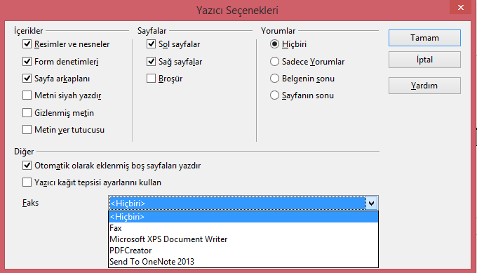 4.3. Belgeyi Yazdırma Yazıcıdan çıktı almayı göstermeden önce baştan yazıcı kurulumunu ayarlamak gerekebilir.