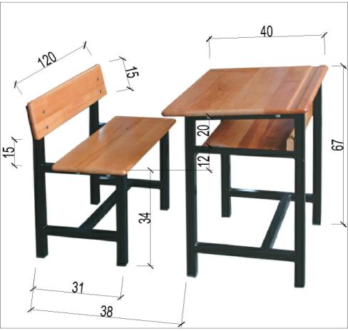 Şekil 3. Diz altı-oturak yüksekliği farkı tablosu Çizelge 8. Sınıflara göre oturak dizaltı yükesekliği testi Model Summary Model R R Square Adjusted R Square Std. Error of the Estimate 1.973.946.924.