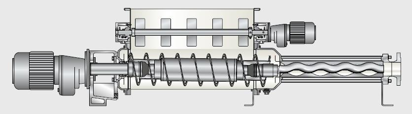 NEMO BF SERİSİ Geniş Hacimli Besleme Haznesi ve Özel Tasarım Büyük Helezonlu NETZSCH abp-module Köprü oluşumunu engelleyen patentli köprü kırıcı sistem