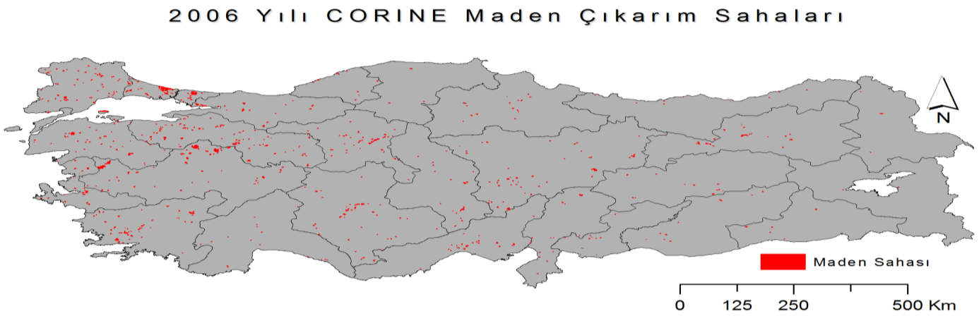 diğer açık maden ocakları (Nehir yatağından çıkarılanlar hariç çakıl ocakları dahil)"nı ifade etmektedir.