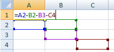 =Toplam(A1;A20) ifadesi =A1+A20 ifadesi ile aynı anlamdadır. c. Belirtilen Sütunların =Toplam(A:A) => Tüm A Sütununa girilen sayıları toplar. d.