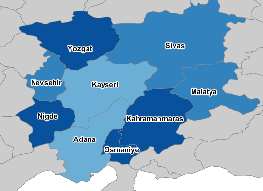 yatırım tutarı hesaplandığında Adana nın 4. Bölge ili olan Hatay ın gerisinde kaldığı görülmektedir.