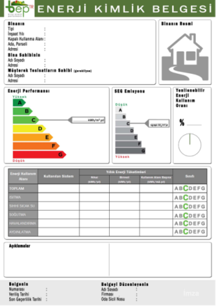 EVD HİZMETLERİ ENERJİ KİMLİK BELGESİ (EKB) **Mevcut binalar için EKB alma tarihi 2017** - Kademeli geçiş sağlanmalı, - Alım-satımda DASK gibi