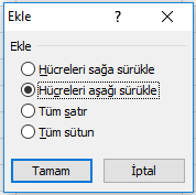 A) Ekle-Sayfa Ekle B) Biçim Sütun C) Ekle-Yeni Sütun D) Düzen Sütun E) Ekle Sayfa Satırları Ekle CEVAP: E 36. % GiriĢ sekmesinde bulunan yukarıdaki iģaretin Excel de görevi nedir?