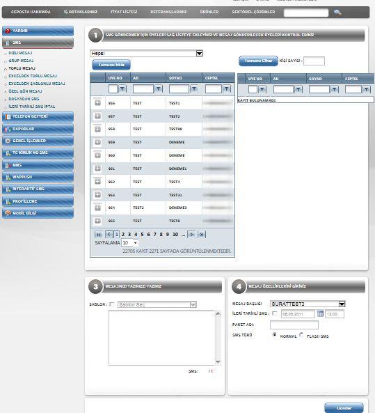 gelecektir.flash sms seçtiğinizde ise telefonunuzun ekranında mesajınız direk gözükecektir.