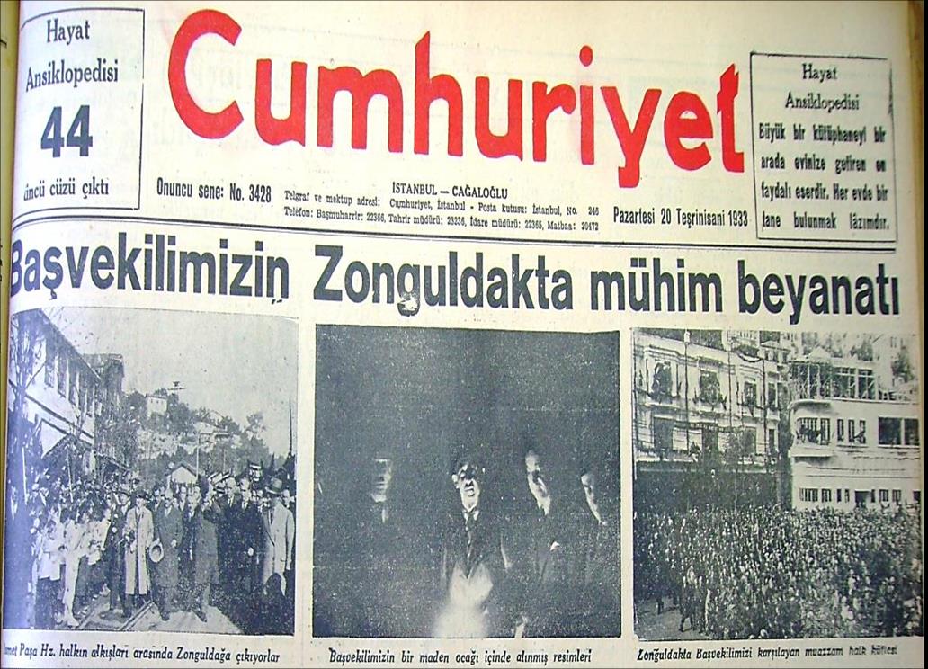 12 Ek 2 İsmet İnönü nün Zonguldak taki İncelemeleri.