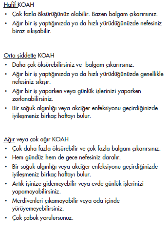 Akciğerlerinizdeki hasarın hızını yavaşlatmak için siz ve aileniz neler yapabilirsiniz? 1. Sigarayı bırakın. Akciğerlerinize yardım etmek için yapabileceğiniz en önemli şey budur.