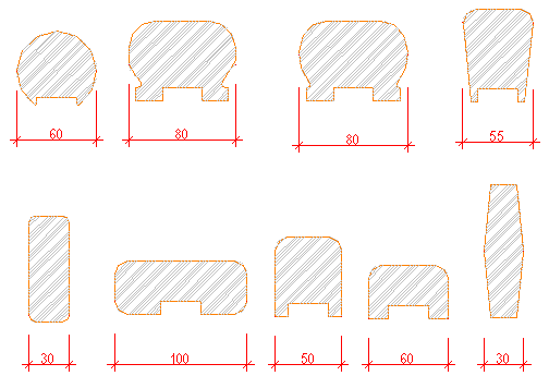 Şekil 3.11: Korkuluk yüksekliği Küpeşteler genellikle 5-10 cm genişliğinde sert ahşap, plastik, metal vb.