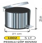 12 LT PEDALLI ÇÖP KOVASI 26,97 TL 1003 16 LT PEDALLI ÇÖP KOVASI 1004 33,72 TL 1004