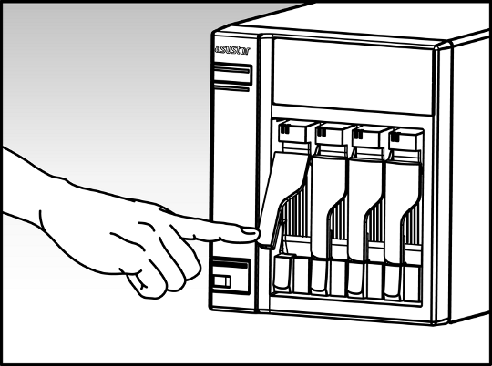 o 2.5-inch sabit diskler ve SSD diskler: Disk tepsisinin kırmızı ile gösterilmiş alanına sabit diski ( resimdeki gibi ) yerleştirin.