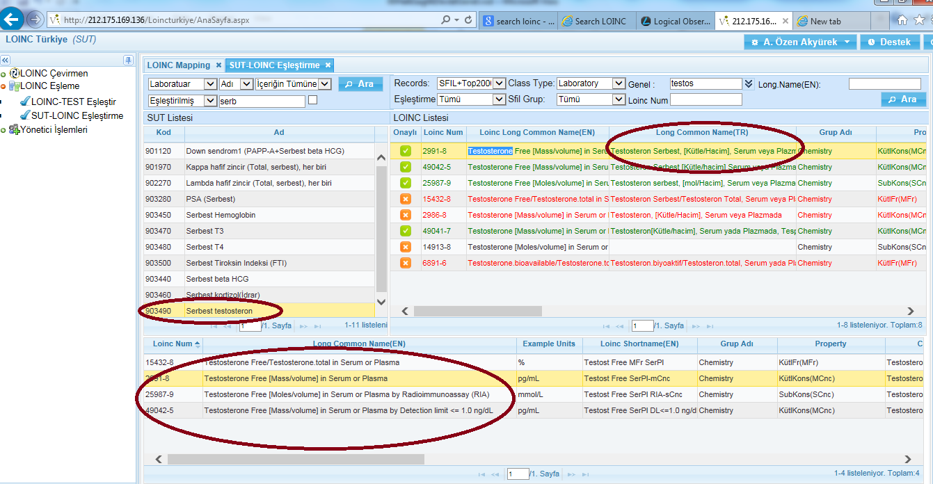 LOINC Türkiye SUT