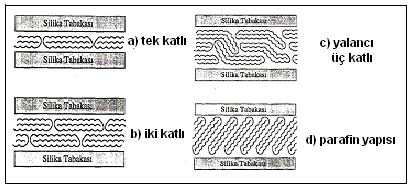 1. GİRİŞ yer değiştirebilmektedir. Herhangi bir kuarterner amonyum tuzu ile hidrofilik kilin iyon değişim tepkimesinin şematik gösterimi Şekil 1.12.'de verilmiştir.