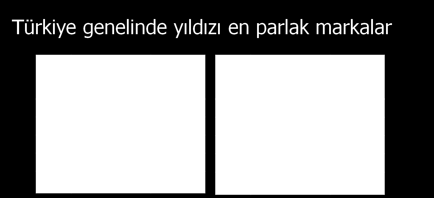 EN BÜYÜK VE EN PARLAK YILDIZLAR Araştırma sonuçlarına göre yıldızı en büyük ve en parlak ilk 10 listesindeki markalar (BİM dışında) herhangi bir sürpriz