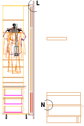 CAD bilgisayar programında Circle (daire) çizme sembolü ile istenilen kesit yerlerine daire çizilir ve uçlarının bir bölümü Trim (budama) komutu ile