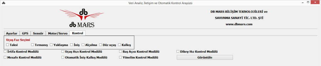 o P, PD, PI, PID (P: Proportional (Doğrusal), D: Derivative (Türevsel), I: Integral (Tümleşik) Robust kontrol yöntemleri o H-Infinity, Mu-Sentez ve Kontrolü Adaptive kontrol yöntemleri Farazi mantık