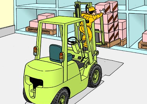 Forklift kullanımında dikkat edilmesi gereken hususlar Forklifti yüklü ya da yüksüz olarak, eğimli yolda