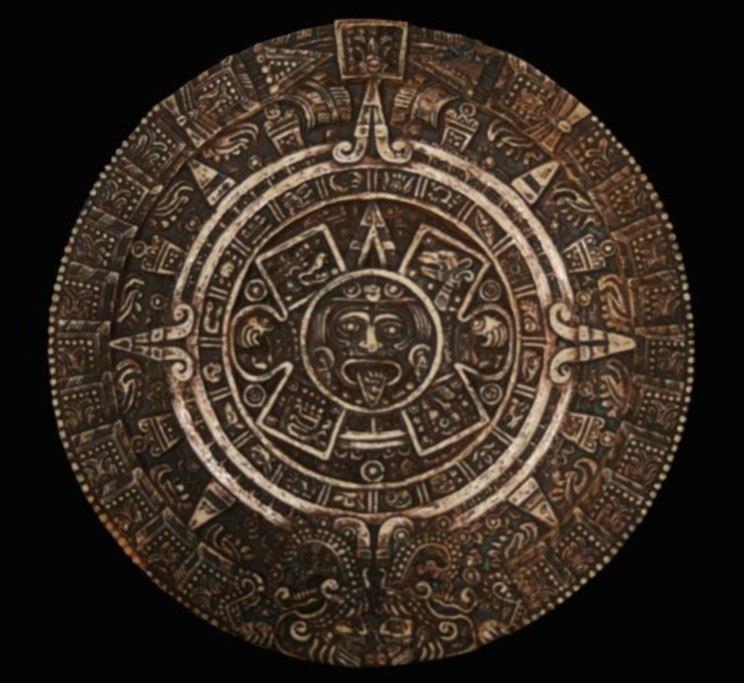 AMERİKA / AMERICA AZTEK GÜNEŞ TAKVİMİ Boyutlar : 16,5 x 16,5 cm Fiyatı : 20 TL Yer : Antropoloji Müzesi Meksika Açıklama : Büyük çağları anlatan takvim MS 1479 AZTEC SUN CALENDAR Dimensions : 16,5 x