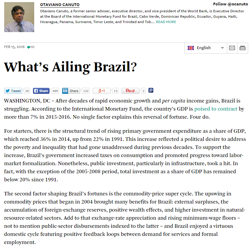 What s Ailing Brazil?