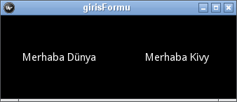 düzeni BoxGridLayout() sınıfı ile oluşturulur. O halde kv dilinde BoxLayout ile kutu pencere düzenini oluşturabiliriz. Liste %s deki gibi değiştirin. main.