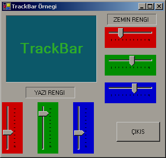 TabControl TabControl, bir form üzerinde birden çok ekran bilgisi veya diyaloglar sunmayı sağlayıcı kolay bir yol sağlar. Kullanılacak ekran sayısına göre Tab eklenir. Her Tab ın bir etiketi vardır.