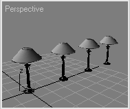 Clone ĠĢlemleri ( Nesnelerin Kopyalanması ) ( CTRL + V ) - SHIFT + MOVE : Taşıyarak Çoğaltma 3D Studio Max te çalışırken yer değiştirme hareketlerini ( MOVE ) eğer SHIFT tuşuna basarak yaparsak,