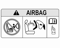 60 Koltuklar, Güvenlik Sistemleri EN: NEVER use a rearward-facing child restraint on a seat protected by an ACTIVE AIRBAG in front of it; DEATH or SERIOUS INJURY to the CHILD can occur.