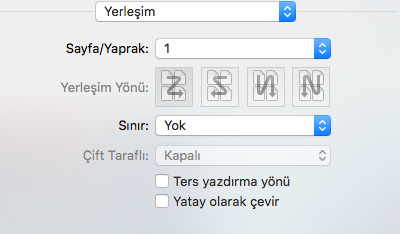 Kopya Sayısı Yazdırılacak kopya sayısını tanımlayabilirsiniz.