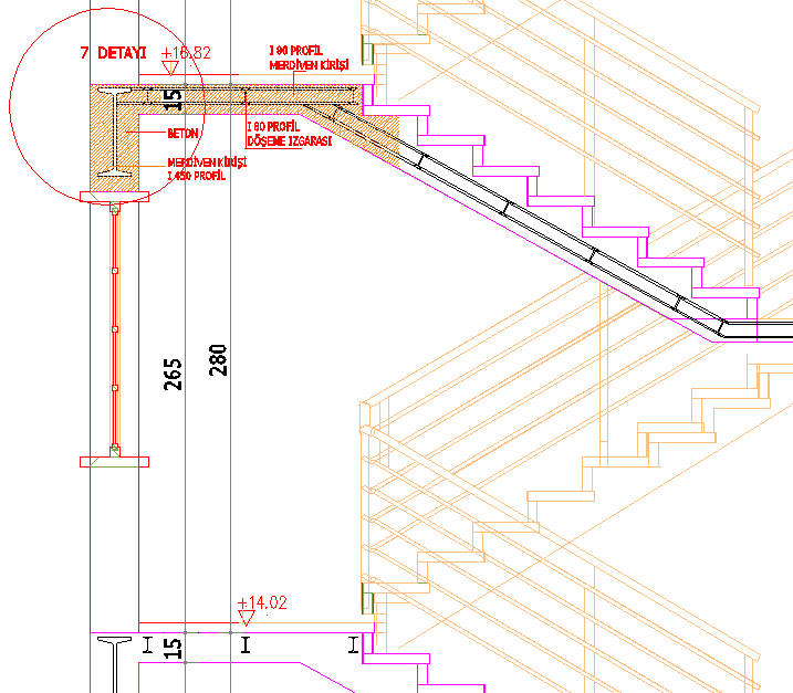 ġekil 1.52: Çizgisel ve kotlu ölçülendirme 1.14. Yazı 1.14.1. Mahal Yazıları Tanımı Yapıdaki oda, salon, mutfak wc, banyo, balkon, merdiven vb. gibi mahallerin proje bilgilerinin gösterilmesidir. 1.14.2. Kesit Elemanları Bilgileri Kat planında kesit düzleminden etkilenen yapı bölümlerindeki elemanların teknik resim kurallarına göre gösterilmesidir.