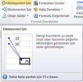 Formüllere Hakim Olmak Bu formül hangi hücrelerden etkileniyor.