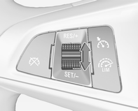 Sürüş ve kullanım 137 Hızın düşürülmesi Hız sabitleme sistemi (Cruise control) etkin konumdayken ayar çarkını SET/- konumunda çevrili tutun veya kısaca ve ardı ardına SET/- konumuna çevirin.