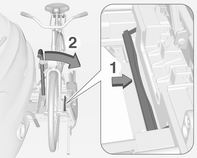 Eşya saklama ve bagaj bölümleri 61 Adaptör bağlanmadan: 2. Bisikletleri arkadaki taşıyıcı sisteme (Flex-Fix System) dönüşümlü olarak sağa ve sola hizalayarak yerleştirin. 3.