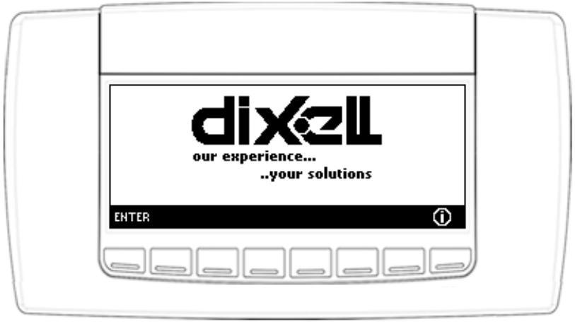 1. VISOGRAF EKRAN GÖRÜNTÜSÜ 1.1 ENERJİ VERİLDİĞİNDE EKRAN Ekranda Dixell logosu görüntülenir. Ana ekrana girmek için ENTER a basın.