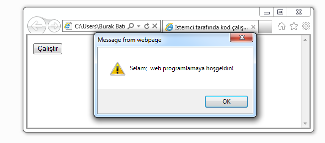 Web Sayfalarını Programlama Web sayfalarının çalışma mantığı, masaüstü uygulamalara göre çok farklıdır. Masaüstü uygulamalar tek bir bilgisayar üzerinde çalışır.