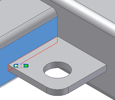 Autodesk Inventor 2008 Tanıtma ve Kullanma Kılavuzu SAYISAL GRAFİK 8. Aynı işlemleri, diğer tarafta bulunan plaka için de uygulayın. 9. Bundan sonra Return ile kaynak tasarımı ortamına geri dönün. 10.