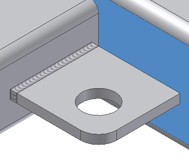 SAYISAL GRAFİK Autodesk Inventor 2008 Tanıtma ve Kullanma Kılavuzu 16. Apply ile kaynağı uygulayın. 17. Face Set 1 ile sağdaki profilin yan yüzeyini işaretleyin.