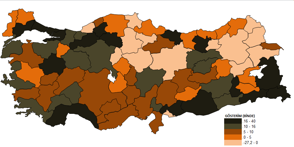 Toplam 23.607 km 2 alandan oluşan TR63 Bölgesi, Türkiye toplam yüzölçümünün % 3 ünü kapsamaktadır. Alan olarak en büyük il olan Kahramanmaraş, TR63 Bölgesi toplam alanının % 62 sini oluşturmaktadır.