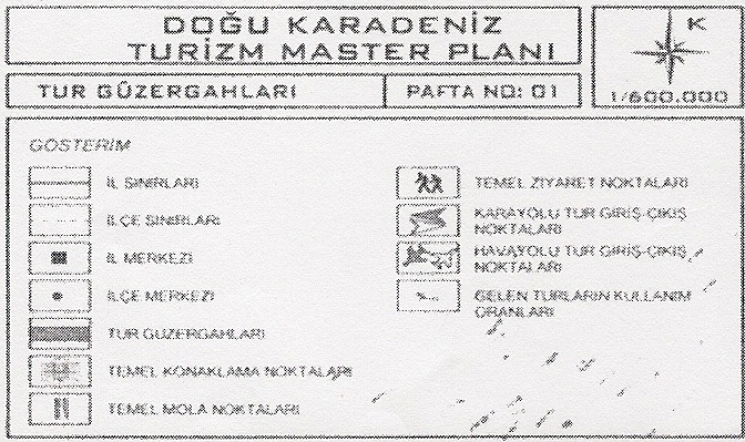 Ana hatlarıyla turizm tur güzergâhları ve turistik etkinlik kapasiteleri belirtilerek, belirlenen hedeflere yıllar içerisinde ulaşmak için bölgesel ölçekteki turizm hedefleri ortaya konmaktadır.