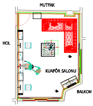 Plan üzerinde cephelerin yerlerini gösteriniz.