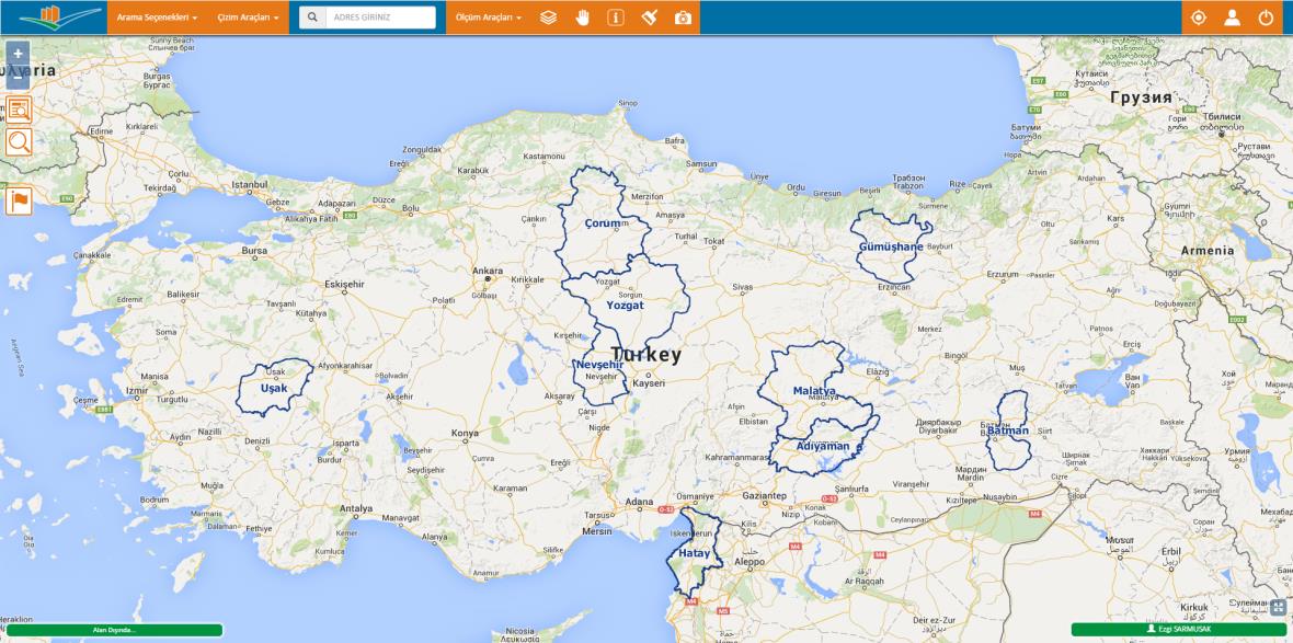 1. GEOKODLAMA PROJESİ WEB UYGULAMASI Geokodlama Projesi kapsamında, coğrafi olarak yolların, binaların, numarataj verilerinin harita üzerinden çizilmesi, güncellenmesi ve UAVT kodları ile